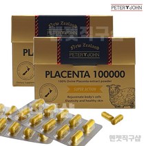 피터앤존 뉴질랜드 양태반추출물 플라센타 100000mg 100캡슐 2개, 100정