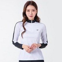 국산 에어로쿨 여성 골프웨어 긴팔 집업 티셔츠