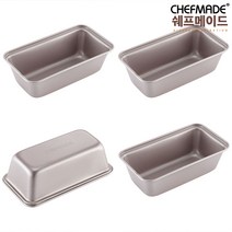 쉐프메이드 오란다팬 미니 파운드틀 케익 미니 식빵틀 4P SET [소]