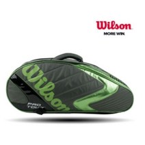 윌슨 배드민턴 라켓 2단 가방 WRZ-605606, WRZ-605606(그레이/그린)