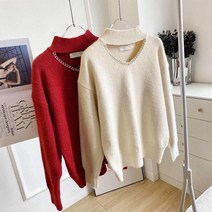 온트 펄 초커 니트(luke)