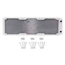 커스텀수냉 pc 쿨러 게이밍 흰색 120/240/360mm 알루미늄 수냉 컴퓨터 라디에이터 워터 쿨러 18 튜브 CPU, 03 395mm