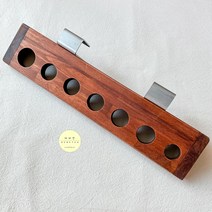 미용실 츄레이 롤 정리대 드라이 롤 거치대, 브라운 원목