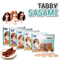 태비탑퍼 테비사사미 반려견 간식 300g, 소가죽치킨스틱, 5개