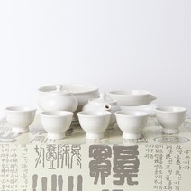 백자 분 5인 어린이 다기 풀세트 다도세트