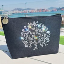 상세설명참조 반짝반짝 블링블링 럭키트리 실버비즈 화장품파우치