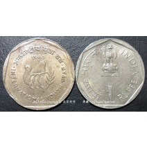 인도의 1985년 국제 청년 1년 루피 유통 기념 주화 기념주화 수집제품 특별한취미 대박선물