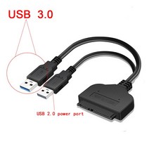 외장하드케이블 외장하드연결선 Sata-USB 3.0 2.0 하드 드라이버 어댑터 지원 2.5 인치 외장 SSD HDD 드라이브 22 핀 Sata III 케이블 USB 케이블, 50CM_USB 3.0 with 2.0, 04 USB 3.0 with 2.0_04 50CM