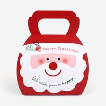 피크닉앤패키지 크리스마스선물포장산타포장봉투, 미니백 산타상자, 5장