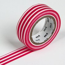 MT 마스킹테이프 Deco 01D383 줄무늬 산딸기 15mmX10M