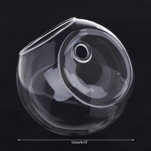 유리 꽃병 벽 교수형 수경 테라리움 어항 화분 화분 화분, 노란색