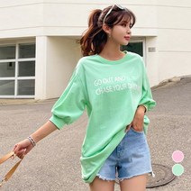 [나크21] (55~120) 벌룬소매 원피스형 롱티셔츠 KO32-T-05