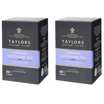 Taylors of Harrogate Lapsang Souchong Tea 테일러 오브 헤로게이트 랍상소우총 중국 홍차 티백 50개입 2팩, 1개