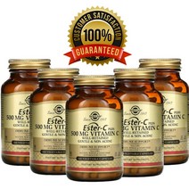 솔가 Ester-C Plus 비타민C 500mg 100정 베지캡슐 배지캡슐 바이오플라보노이드 에스테르 아세로라 코셔 파르브 루틴 로즈힙, 500mg / 290g / 100정