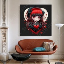 보석 비즈 십자수 악마 소녀 대형 DIY 공예 해바라기 디즈니 구어도 명화 구슬