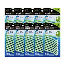 [24% 더 효과적인 프라그제거] 페리오 치간칫솔 L자형 1.2mm 10개입, 10개