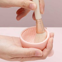살림일기 1+1 메이크업 브러쉬 세척볼, 브러쉬세척볼 - 핑크 2개