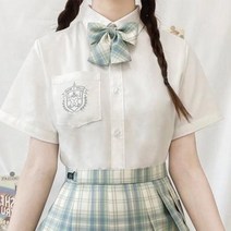 셔츠 남방 블랙 정장 면접 장례식장 조문 오피스 베이직 마치노 오리지널 자수 jk 여름 여자 긴팔 반팔 기본 이너 화이트 제압