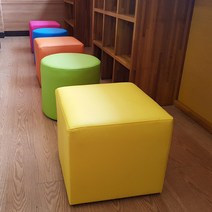 당구장 / 보드게임장 보조의자 사각 스툴(350mm), DS 157(오렌지)