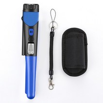 금속 검출기 감지기 핸드 헬드 탐지기 포지셔닝로드 탐지기 포인터 골드 타겟 핀포인팅 정적 알람 디스플레이 라이트, 푸른