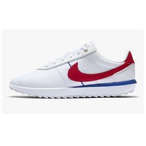 나이키 엠부쉬 화이트레드 스파이크리스 프로 골프화 Nike Cortez Spikeless Golf Shoes WHITE RED