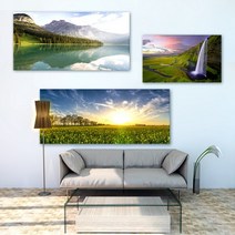 아란아트 북유럽인테리어 풍경화 대형캔버스액자 14종, 13.시원 야자수