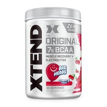 Xtend 오리지날 BCAA 파우더 에어 헤드 체리 사탕 맛 399g 30회분 Original BCAA Powder Cherry Candy, 1통