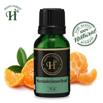 행복숲-천연 아로마오일 15ml/티트리/라벤더/라임, 08_천연 만다린(15ml)
