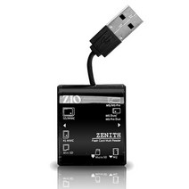 ZIO Zenith 메모리 카드 리더기 45in1 USB2.0 미니, 핑크