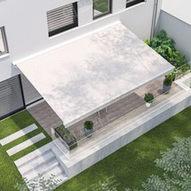 농막어닝 컨네이너어닝 접이식 테라스 햇빛가리개, 가로 6m X 세로 2m