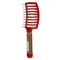 무선 빗고데기 매직기 매직 디멜런트 브러시 강모 나일론 헤어 팝브러시 엉킴 방지 두피 마사지 빗 헤어브러시 팝 미용 스타일링 도구, M