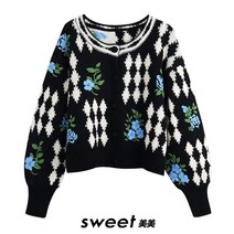 ZARA 자라 st 스타일 겨울 여성 자수 자카드 니트 00021122050