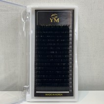 YM) 더블 플랫모 속눈썹 연장 땅콩모 피넛모, 13mm, C컬, 0.20