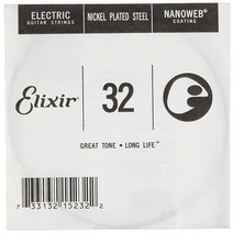 Elixir Strings 일렉트릭 기타 스트링 나노웹 코팅 .032