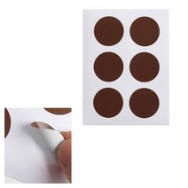 옥이드림 30MM 원형 스티커 60매 브라운 동그라미스티커 칭찬쿠폰 교회달란트