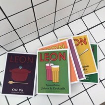 레옹 노트 책 인테리어소품 촬영소품 LEON, 연보라