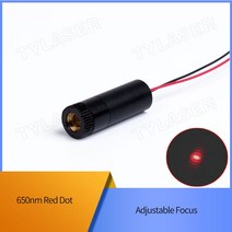 레이저 다이오드 모듈 포인터 산업용 등급 ACC 드라이버 초점 가능 레드 도트 D12X45mm 650nm 1mW, 05 50mW_02 PMMA Lens