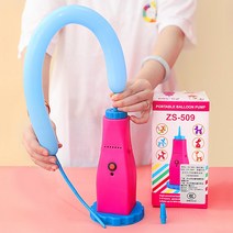 충전식 긴 풍선 바람 넣는 기계 휴대용 요술 주입기, 100 마카롱 혼합 색상 스트립