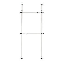 MJ 행거 드레스룸 옷걸이 기둥 행거 함마톤 2단 280cm B612 512128EA, 스마트피플 본상품선택