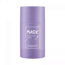 CAICHEN 가지 딥클렌징 피부 수분 공급 블랙헤드 모공 타이트닝 고체 오일 컨트롤 마스크 그린티, 가지10개