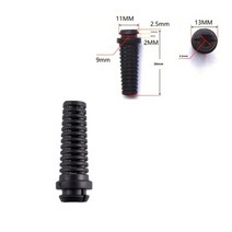 와이어커넥터부품 10pcs 4.65.26mm 케이블 글랜드 커넥터 고무 스트레인 릴리프 코드 부트 프로텍터 와이어 케이블 슬리브 전동 공구 핸드폰 충전기 호환, 블랙-6mm