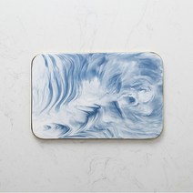 대리석 쟁반 마블 트레이 촬영소품 사각 인테리어트레이, 블루L-B급