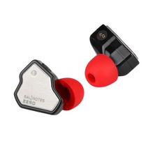 7Hz Salnotes Zero HiFi 10mm Dynamic Driver In Ear Earphone IEM Metal Composite Diaphragm N52 Magnet, [01] Black
