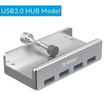 ORICO 알루미늄 4 포트 USB 3.0 클립 허브 전원 공급 장치 포함 MAC OS PC 용 고속 5GBPS 데이터 전송 MH4PU P USB 허브, 02 MH4PU-SV_01 CHINA
