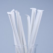대성산업 개별 종이 스트로우 흰색 12 x 250 mm, 1개, 250개입