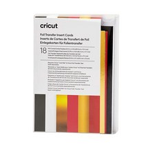 Cricut 포일 트랜스퍼 인서트 카드 S40 크리컷 카드 공예를 위한 포일 분리 생일 카드 만들기 감사 카드 Cricut Joy/Maker/Explore 기계와 호환 축, Foil Royal Flush_18 Count