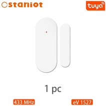 문열림센서 출입문센서벨 staniot ds100 tuya 433mhz 알람 액세서리 스마트 원격 제어 무선 도어 및 창 알람 센서 도어 개폐 감지기 문센서 33, 13-DS100-1pc