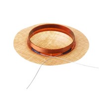 겨울 여자 맨투맨 플리스 풀오버 편한 반집업후리스 25.5mm 트위터 보이스 코일 혼 고음 스피커 수지 사운드 필름 다이어프램 203B 2 개입