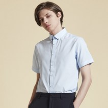 코디갤러리 남성용 버튼다운카라 기본 솔리드 반팔 셔츠