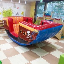 에어 바이킹 에어바운스 바이킹 시소 키즈카페 체육, 4인용 1.1미터 (해적)